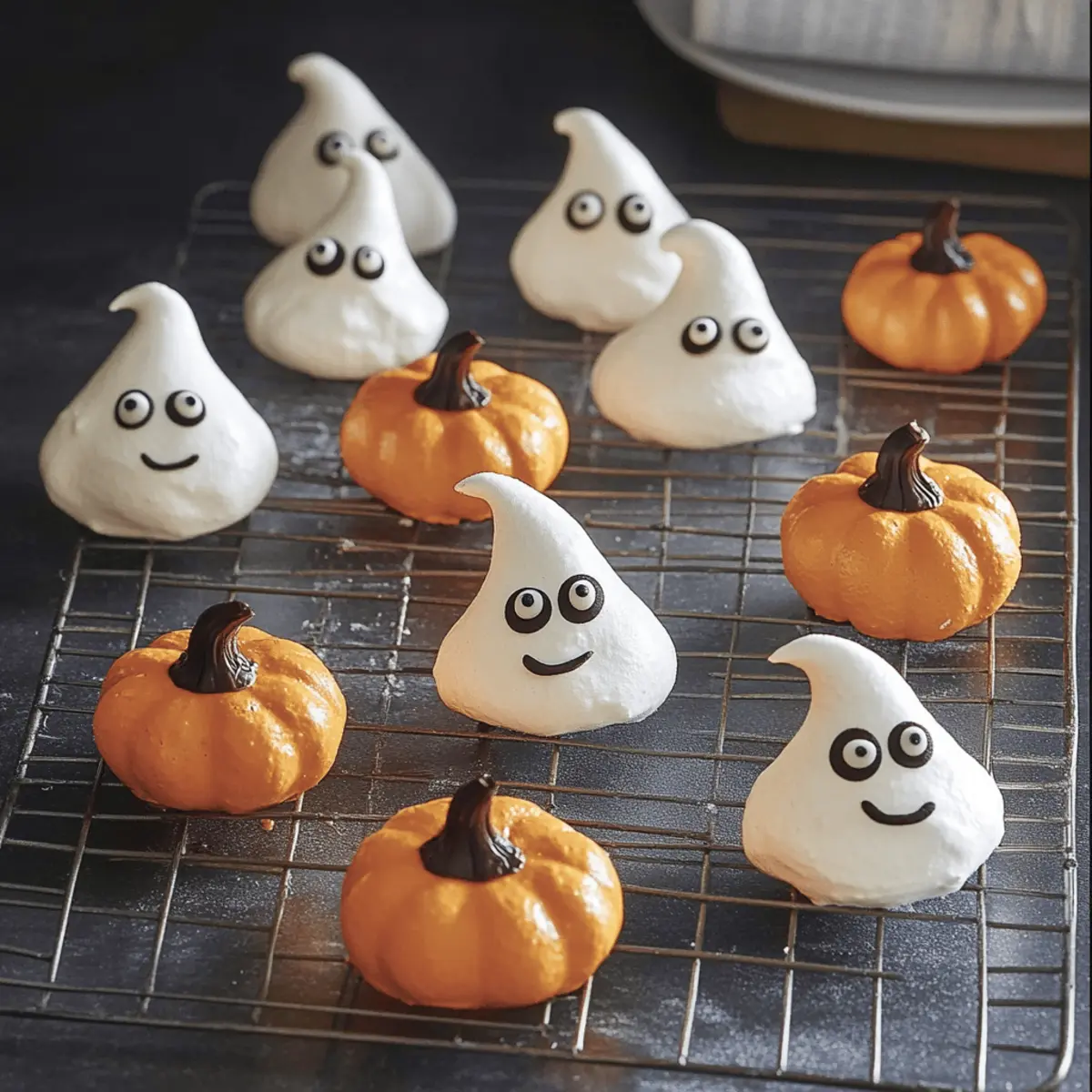 Meringue Ghost and Pumpkins hlwrro