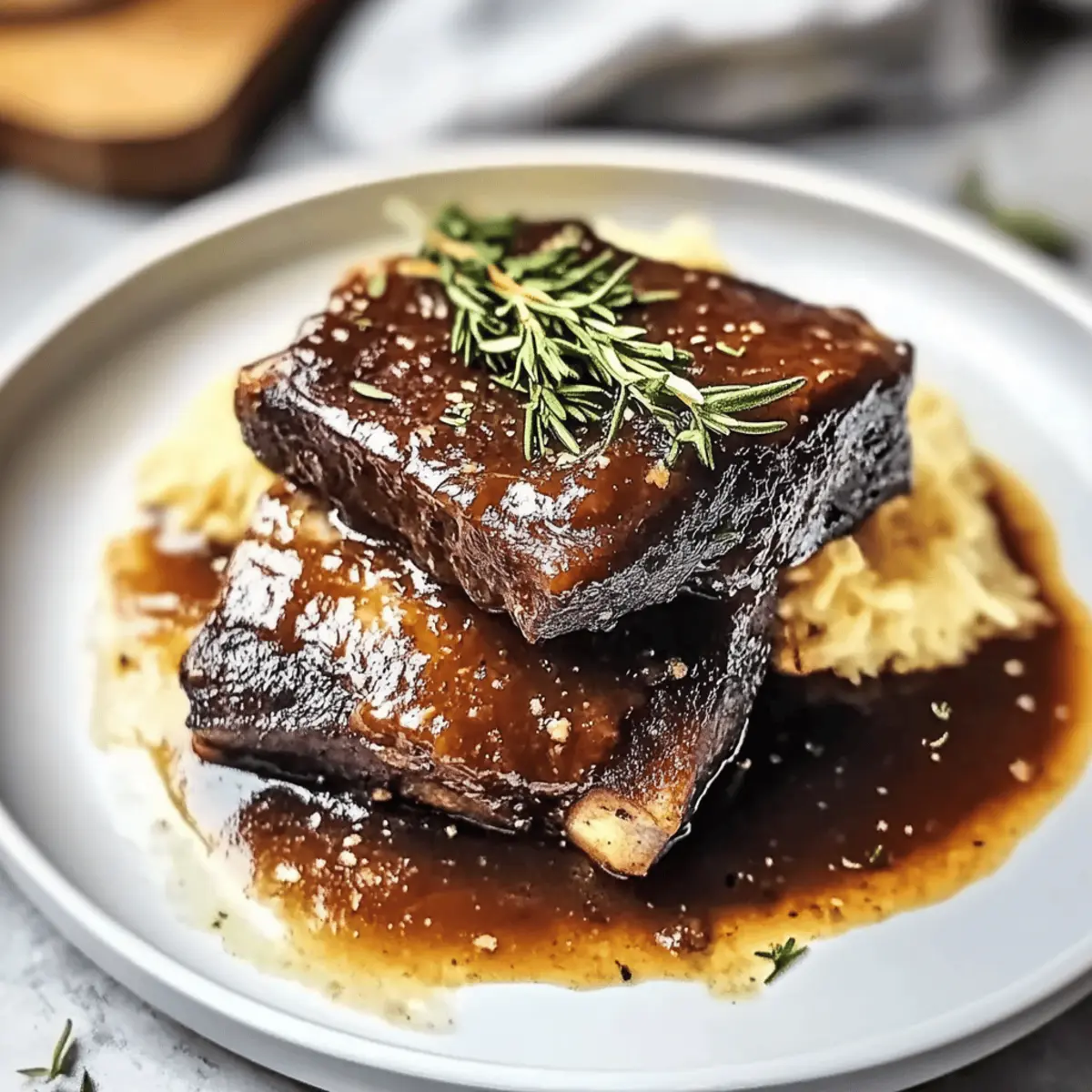 Red Wine Braised Short Ribs npihhn