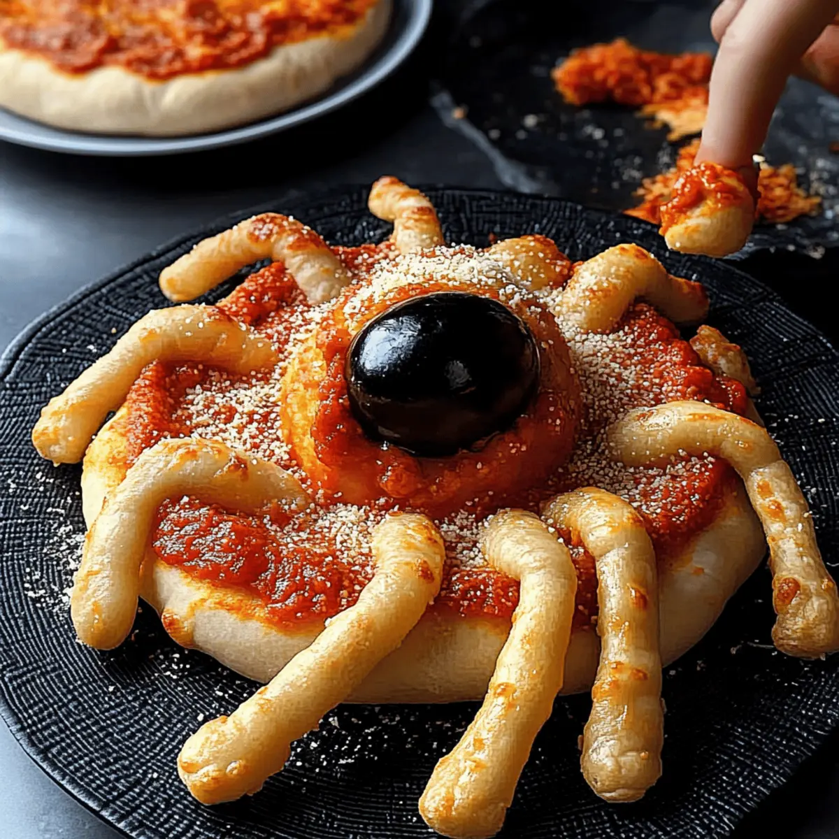 Saucy Spider with Hairy Leg Sticks mzsm7s
