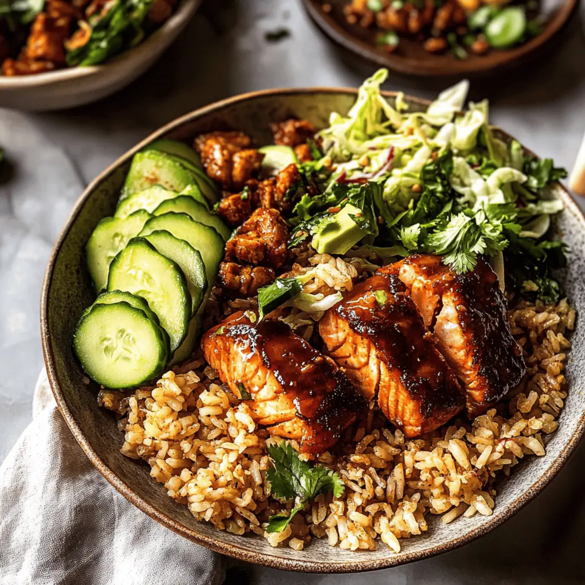 Spicy Chipotle Honey Salmon Rice Salad You’ll Crave Daily