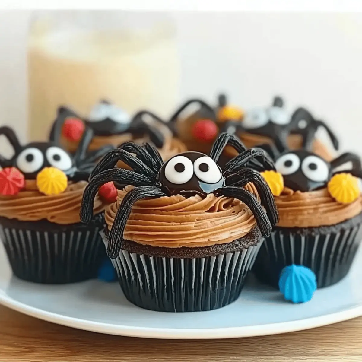 Spooky spider cakes cj8i3i