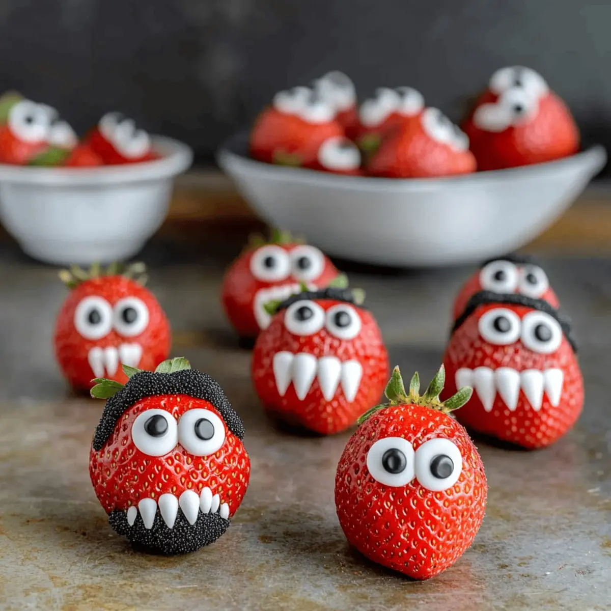 Delicious Strawberry Halloween Monsters to Delight Your Guests