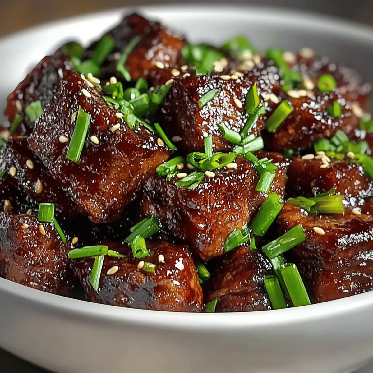 Sweet and Sticky Steak Bites owdeva