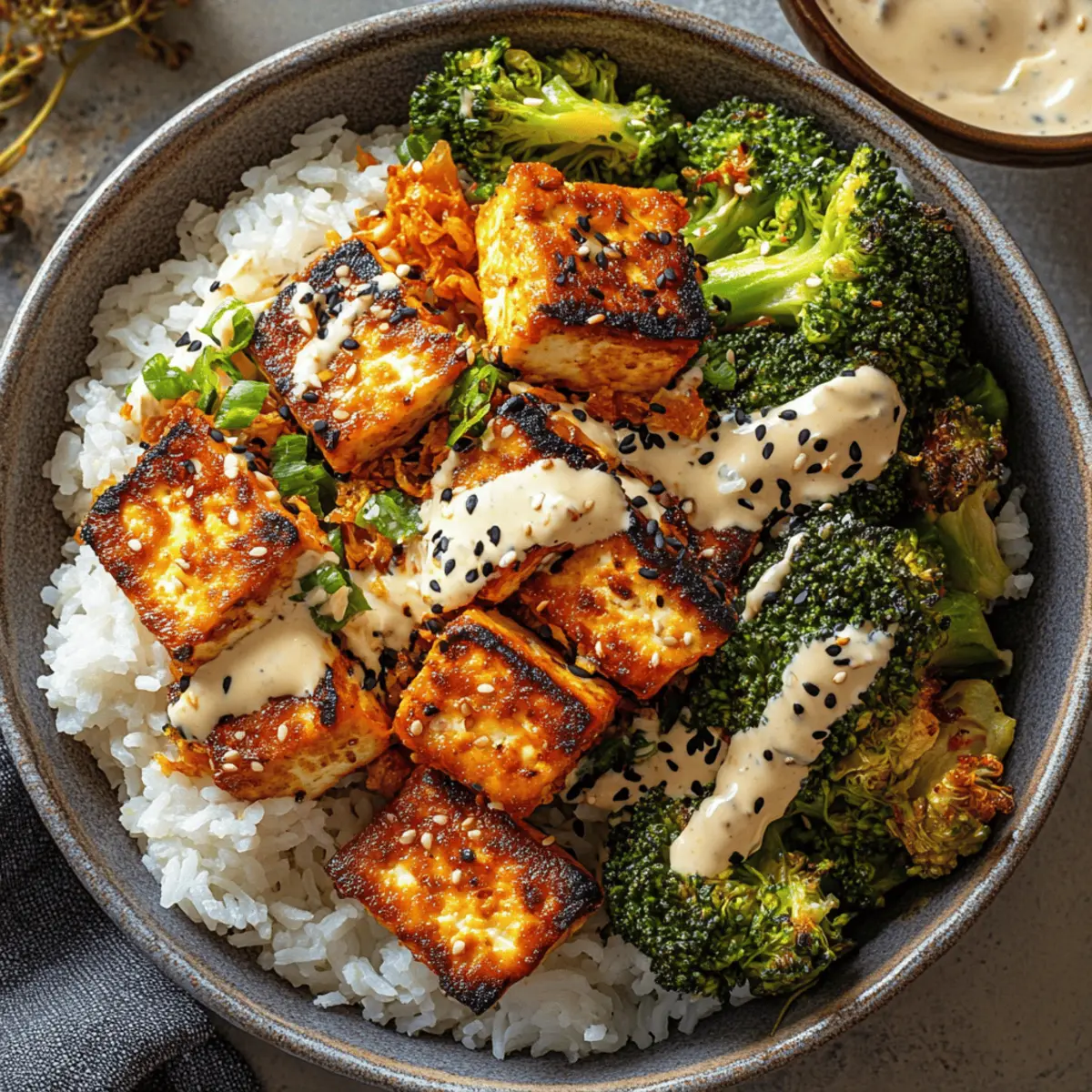 Crispy Tofu Bowls with Kimchi for a Flavor-Packed Dinner