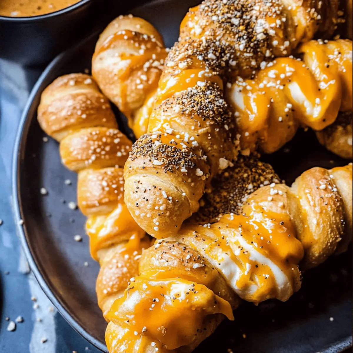 Buffalo Cheddar Soft Pretzel Twists for Game Day Joy