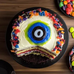 Marbled Eyeball Cake