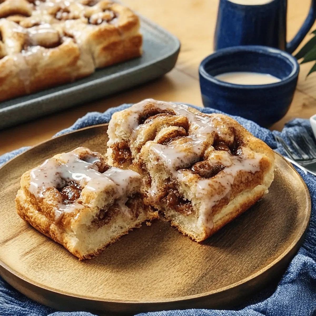 Fluffy Cinnamon Roll Focaccia with Sweet Glaze Delight