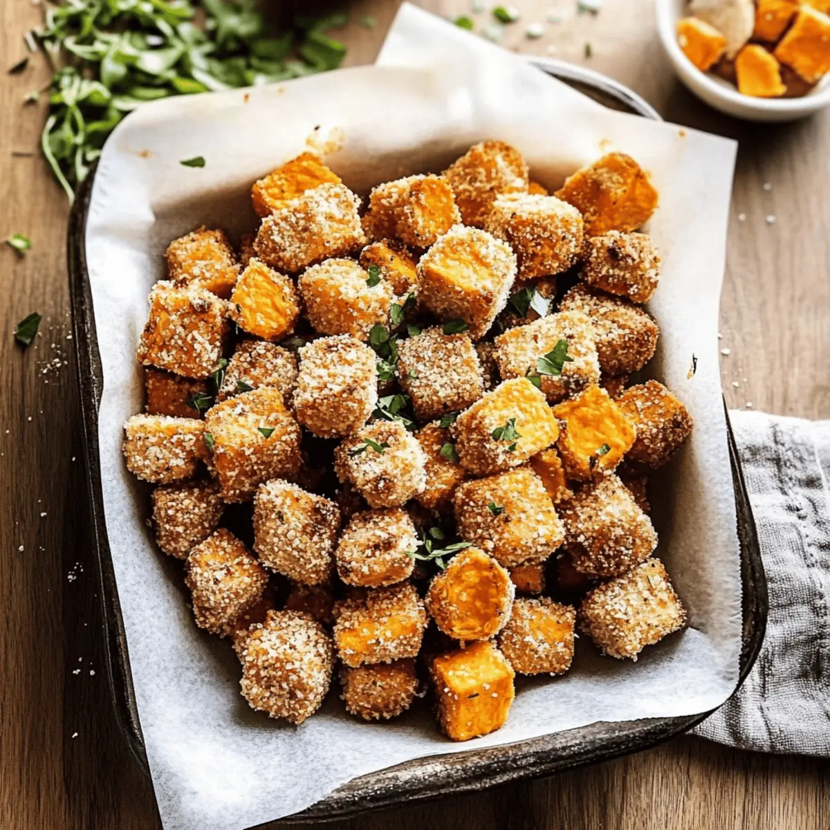 Crispy Baked Sweet Potato Parmesan Tater Tots You’ll Love