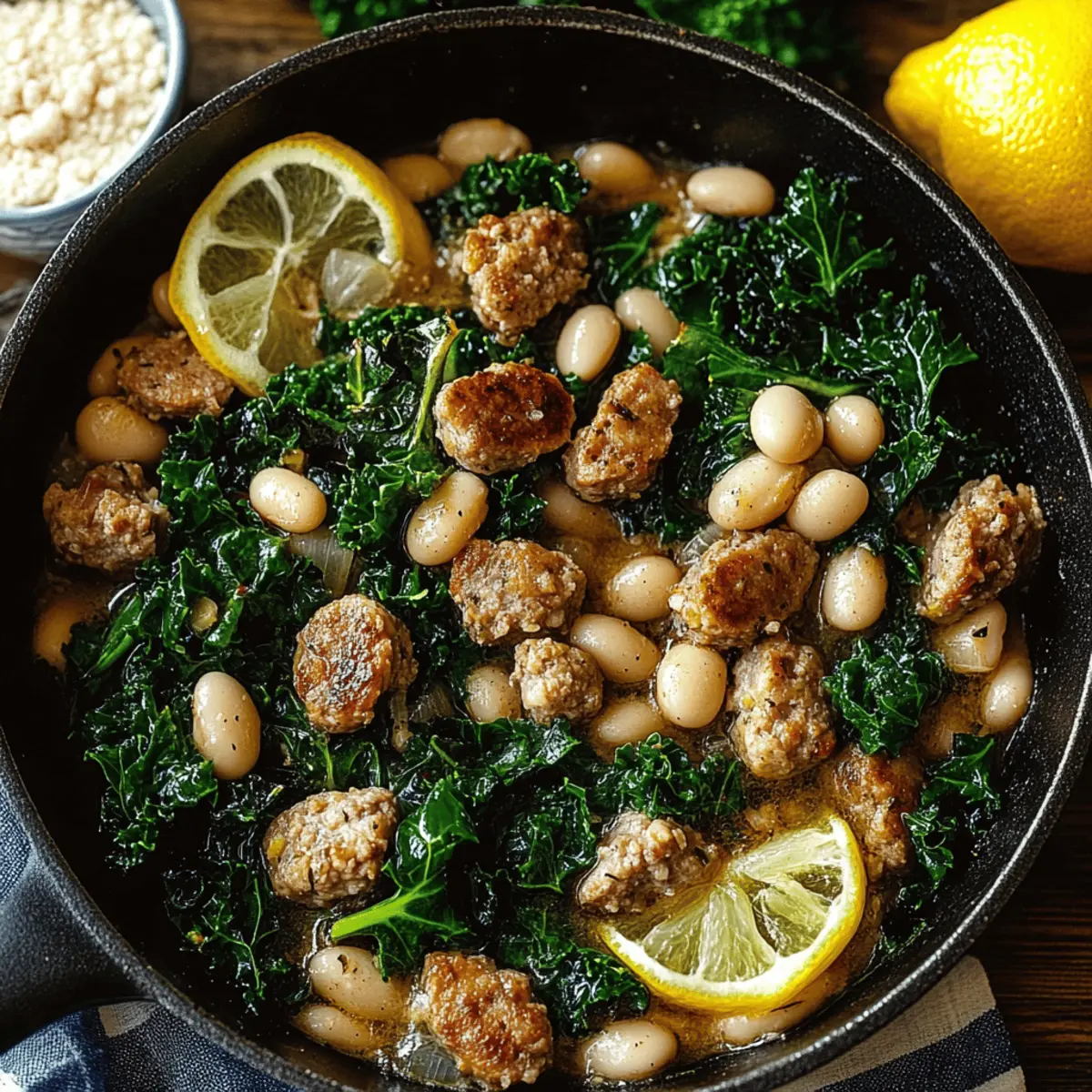 Kale, Sausage & White Bean Skillet: A Hearty Weeknight Delight