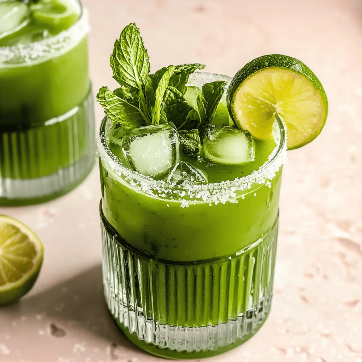 Refreshing Spiked Tropical Green Juice for Summer Vibes