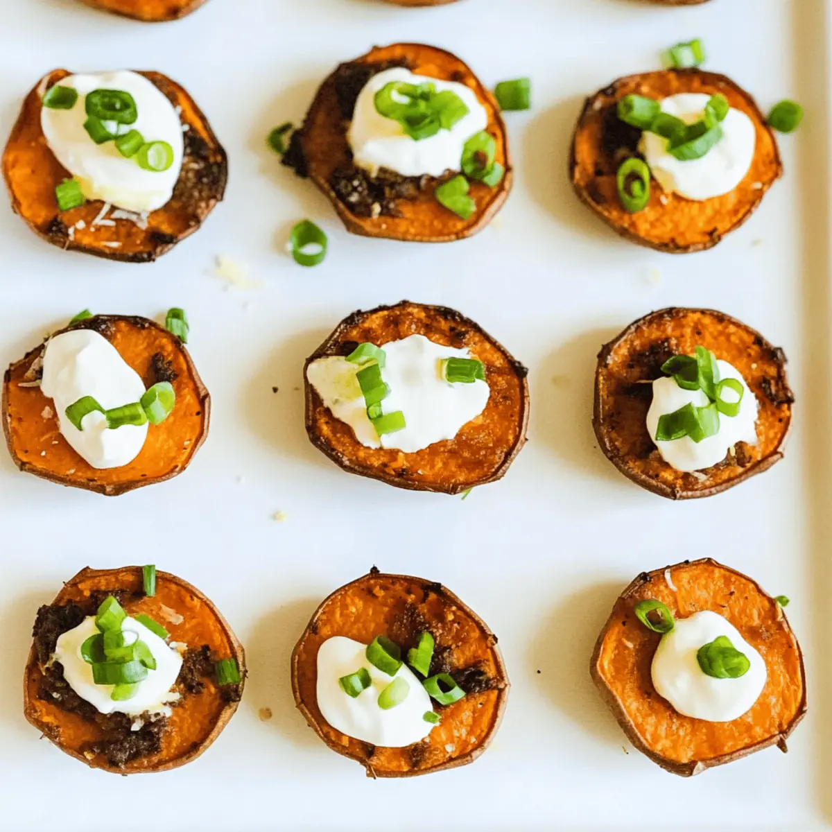 Loaded Sweet Potato Rounds: An Irresistible Crowd-Pleaser