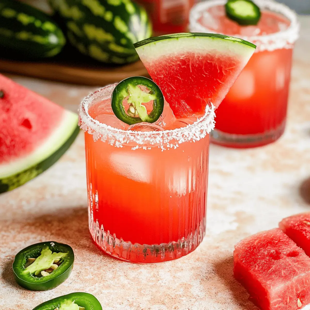 Sip on Refreshing Jalapeño Watermelon Margaritas This Summer