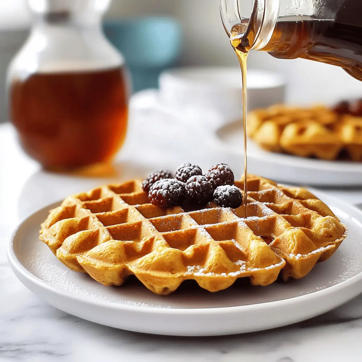 Delicious Pumpkin Waffles for a Cozy Autumn Morning