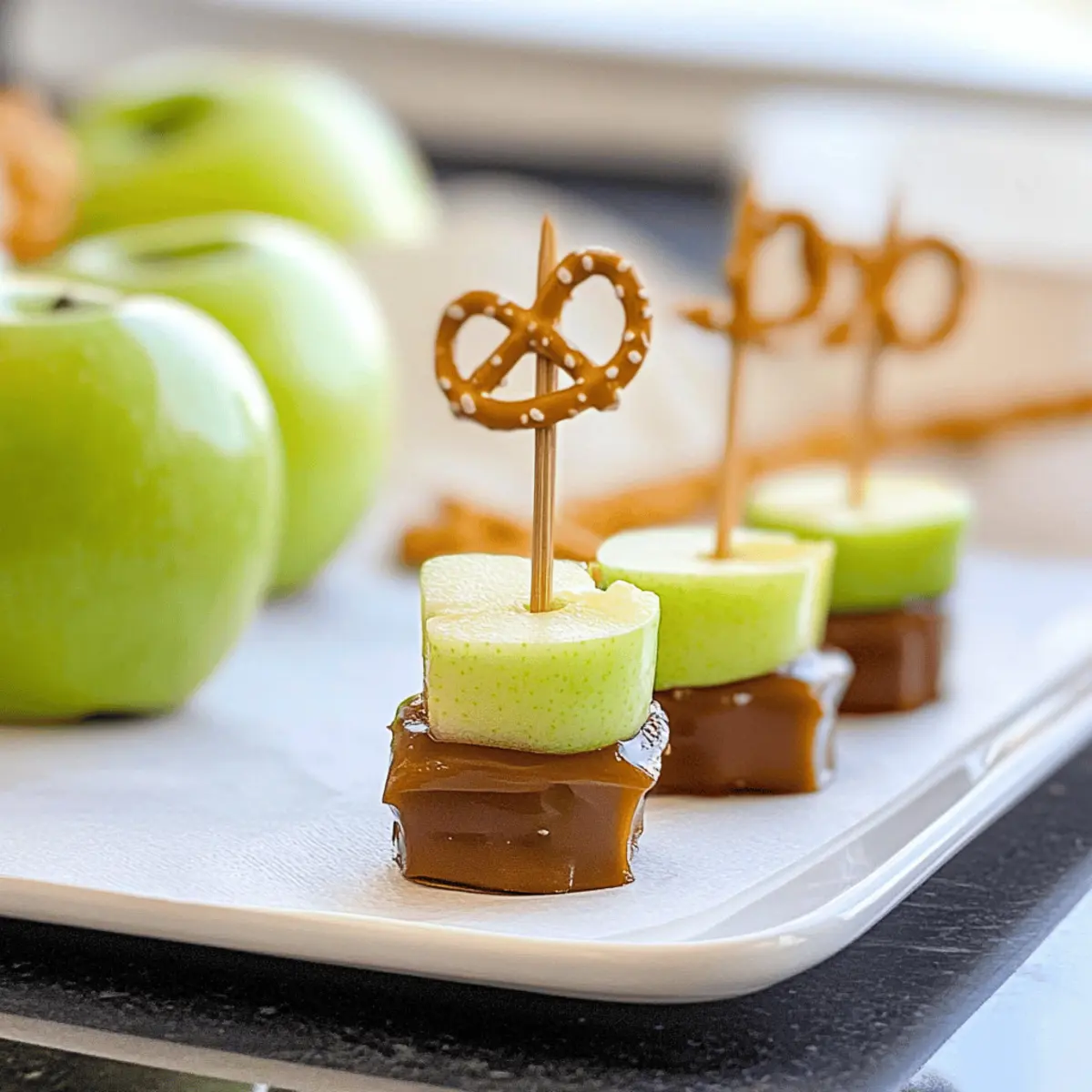 3 Ingredient Caramel Apple Bites rniuip