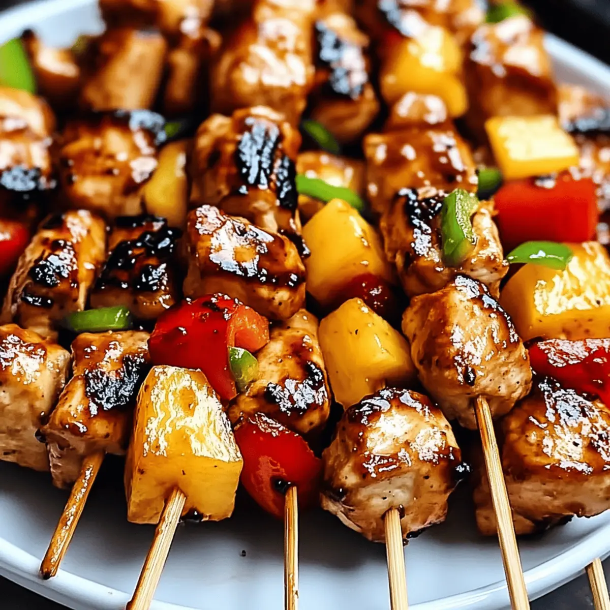 BBQ Pineapple Chicken Kabobs zr6plh