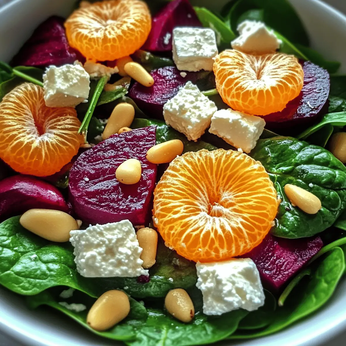 Beet Salad with Spinach faq6lc