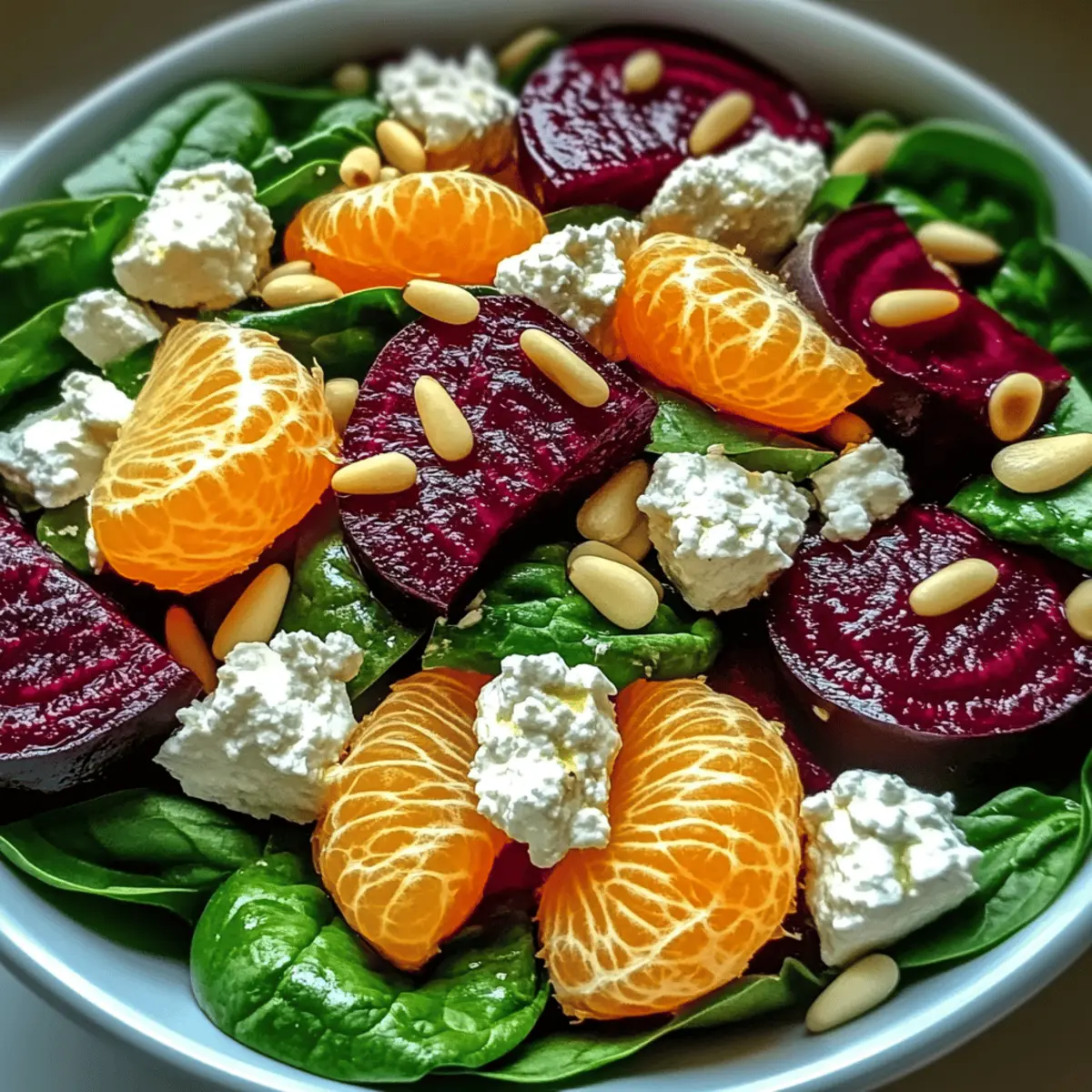 Beet Salad with Spinach ph7lel