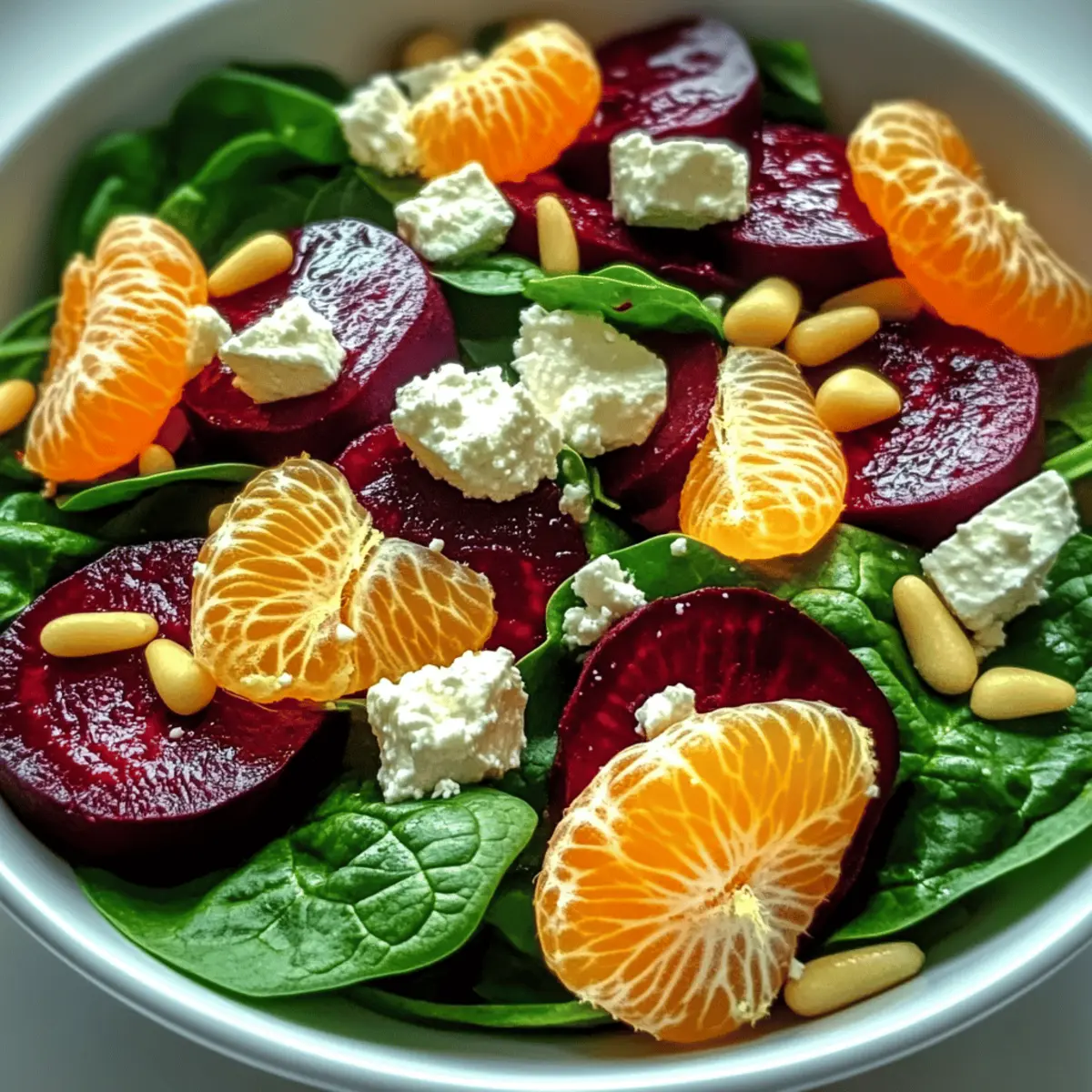 Beet Salad with Spinach thh3mw