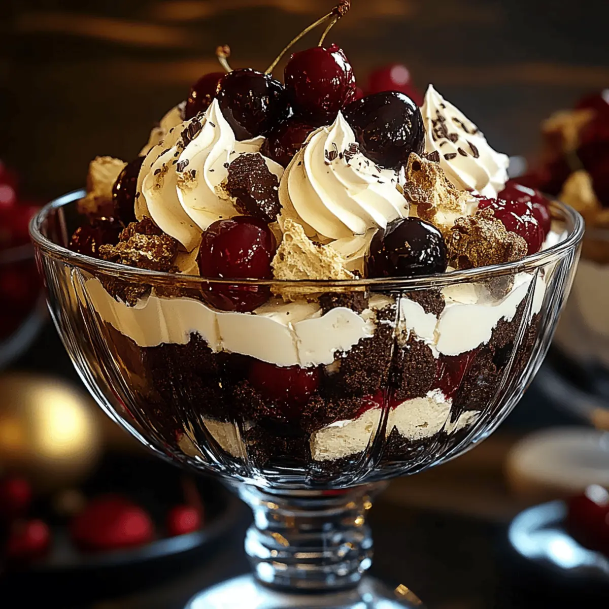 Decadent Black Forest Trifle for Christmas Delight