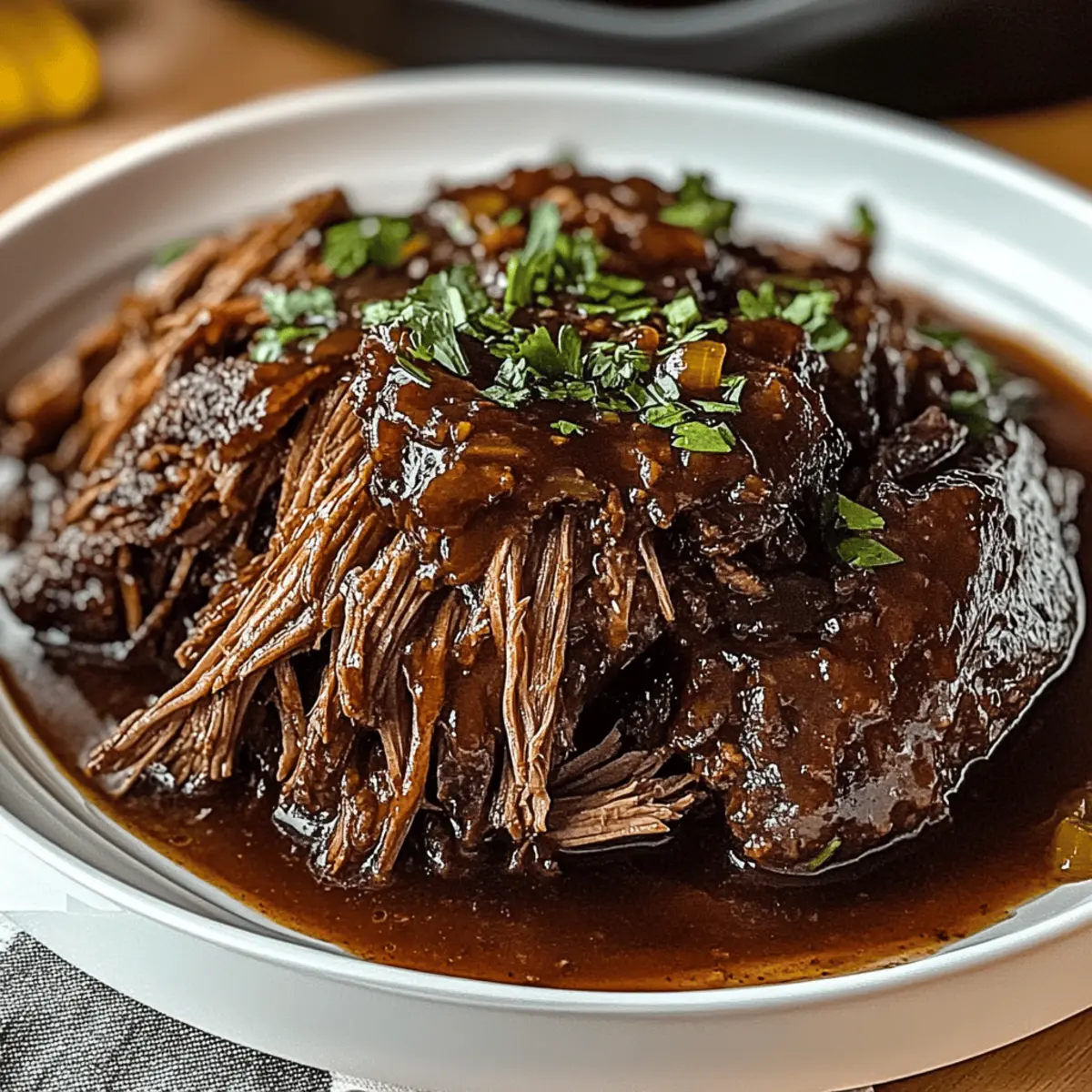 Caramelized Pulled Beef Brisket w7gb5p