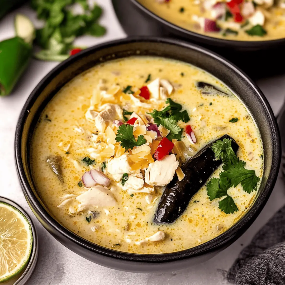Creamy Chicken Poblano Soup for Cozy Comfort Food Nights