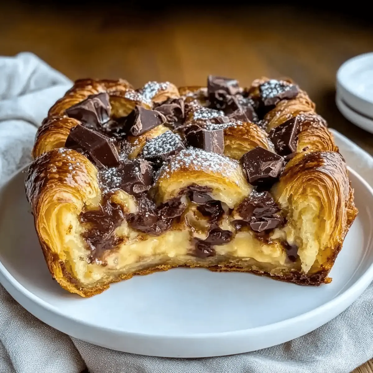 Chocolate Croissant Breakfast pg7kgv