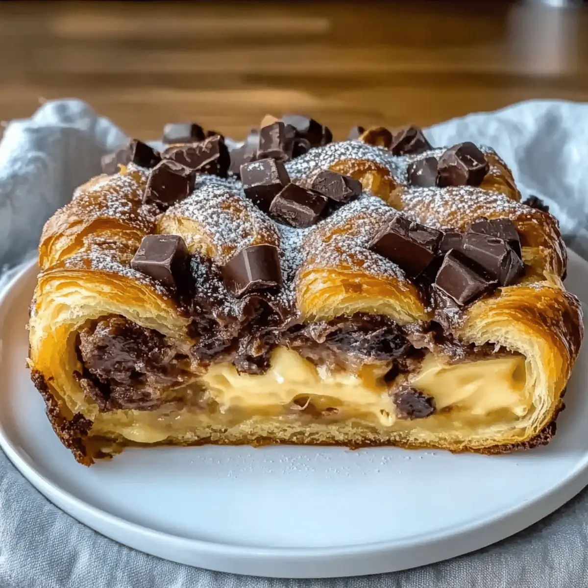 Irresistible Chocolate Croissant Breakfast Bake to Savor
