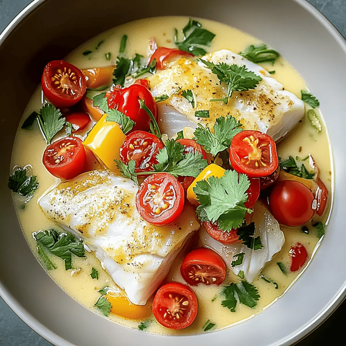 Coconut Milk Poached Fish plomsa