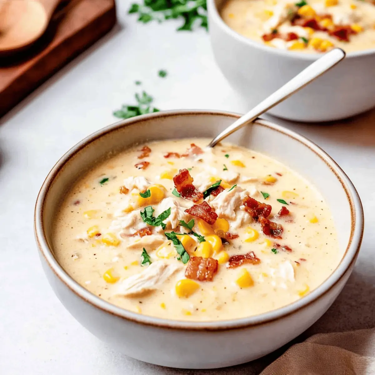 Crockpot Chicken Corn Chowder lvvkvk