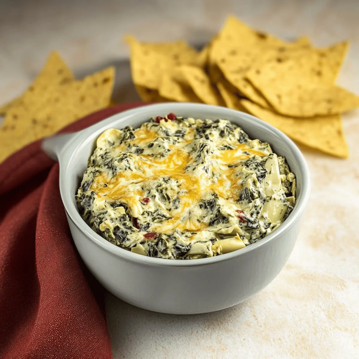 Creamy Crockpot Spinach Artichoke Dip with Frozen Spinach Bliss