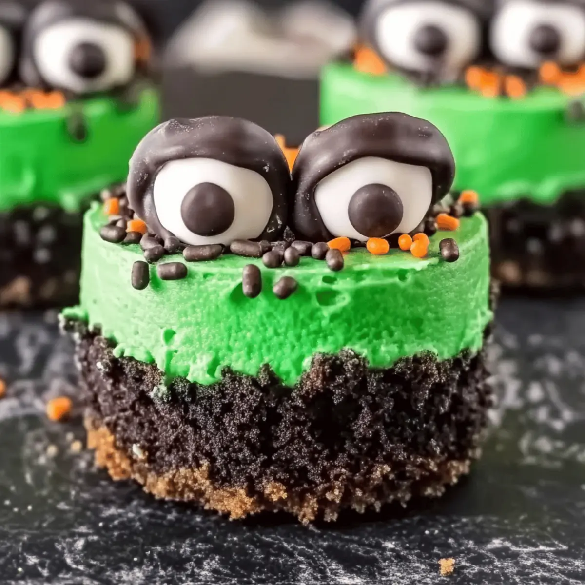 Frankenstein Mini Cheesecakes cw2yuy
