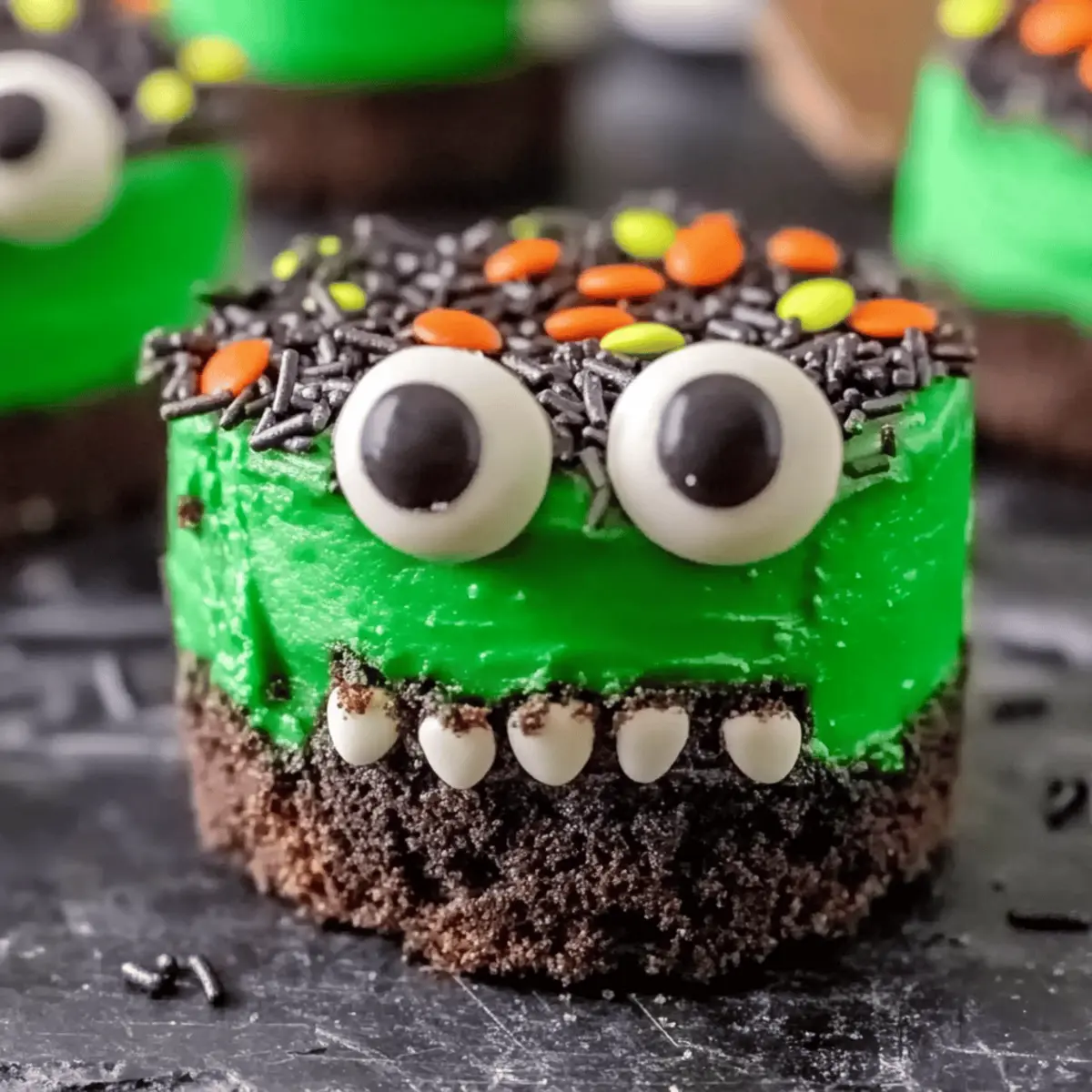 Frankenstein Mini Cheesecakes oztllr