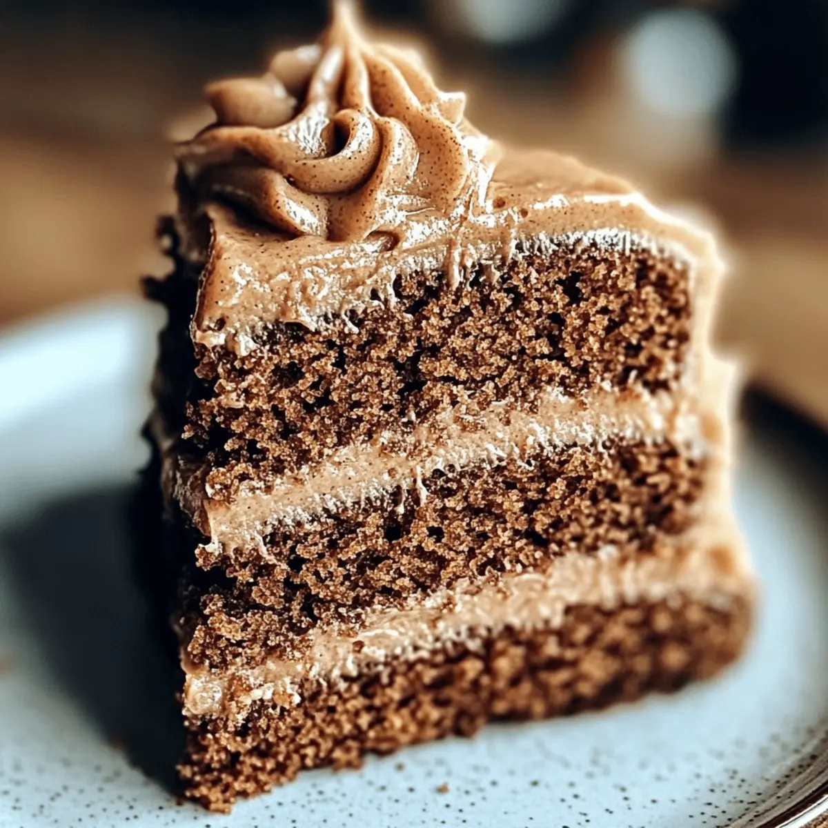 Cozy Gingerbread Cake with Dreamy Molasses Frosting