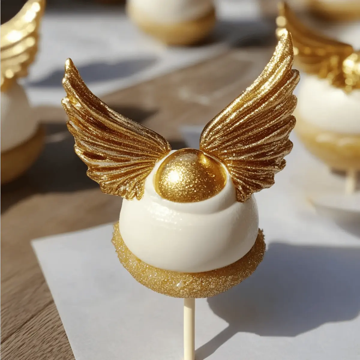 Magical Golden Snitch Cheesecake Pops for Sweet Adventures