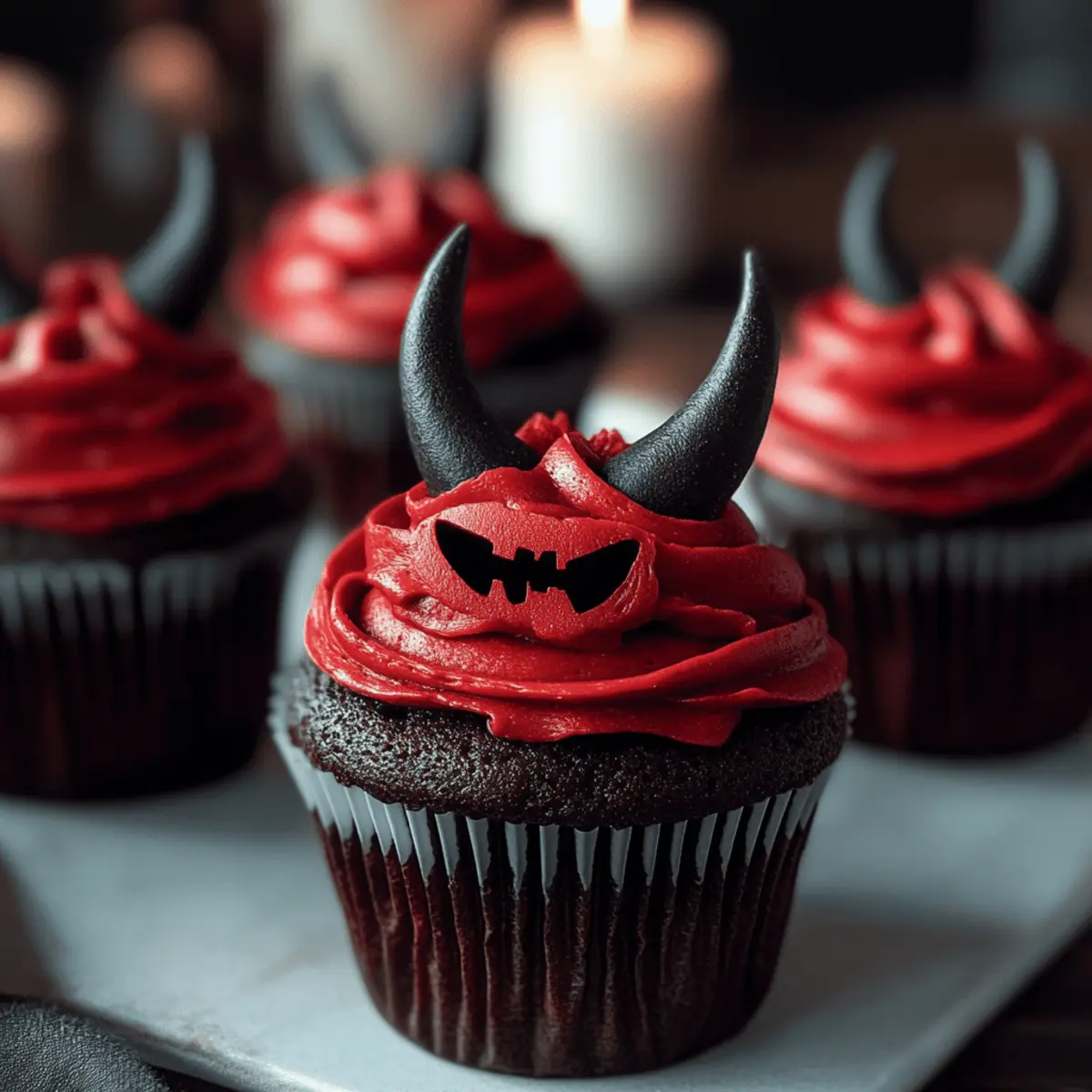 Halloween Devil Cupcakes aqfeqd
