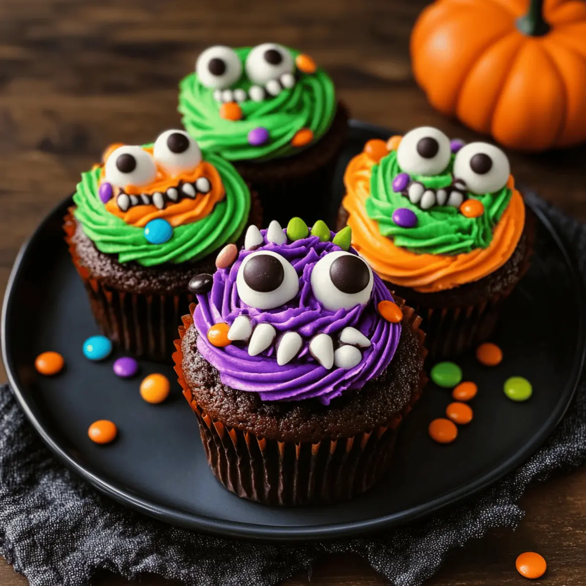 Halloween Monster Cupcakes: Whimsical Treats for Spooky Fun