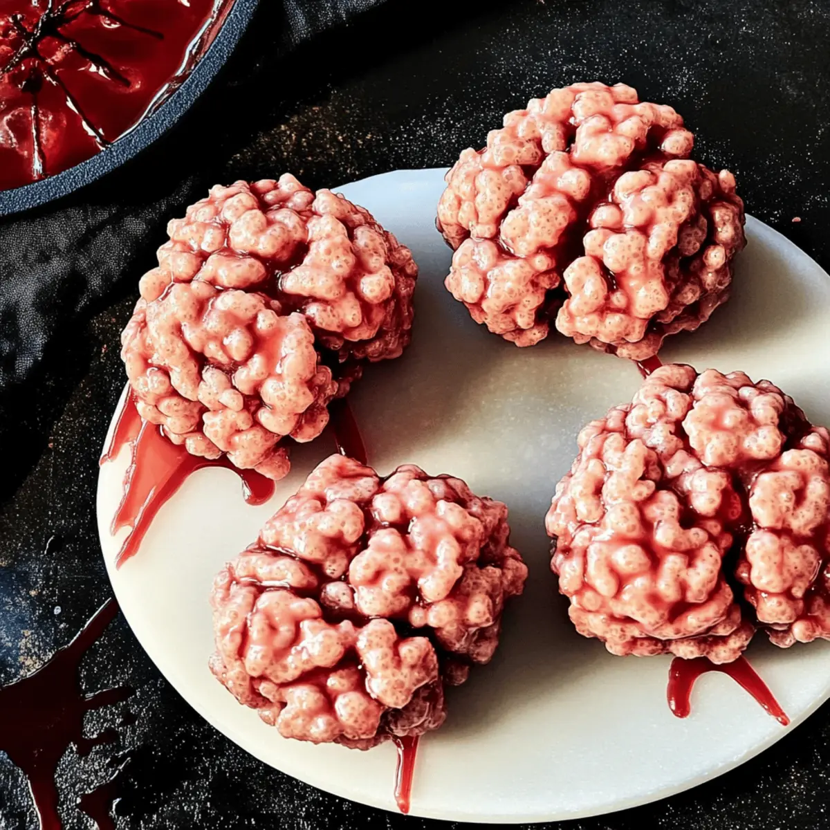 Halloween Rice Krispies Brains euyrzv