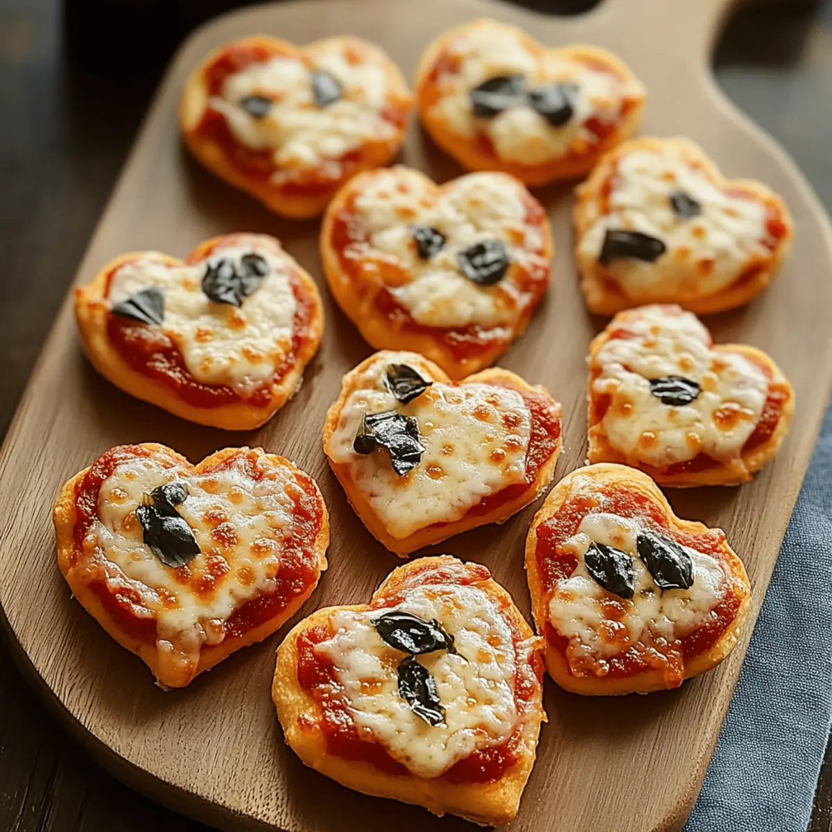 Heart-Shaped Pizza Bites: Love at First Cheesy Bite