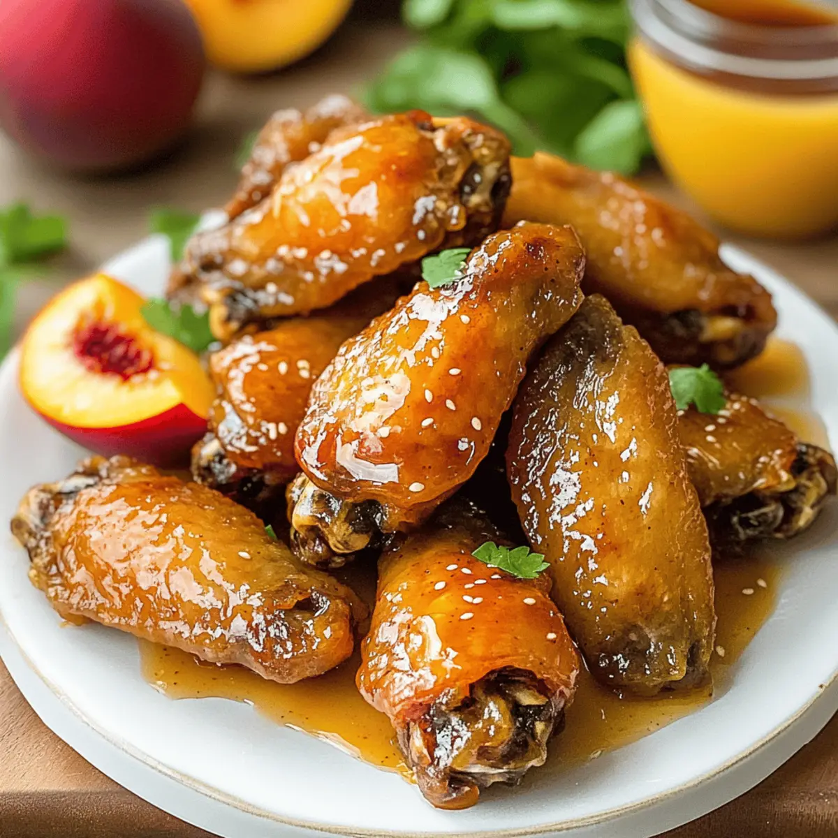 Hot Honey Peach Wings abgvhe