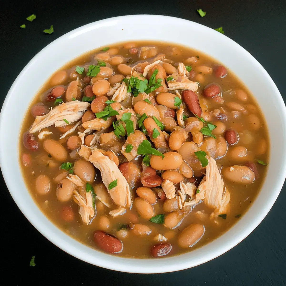 Spicy Jalapeño Beans with Shredded Chicken for Comfort Bliss