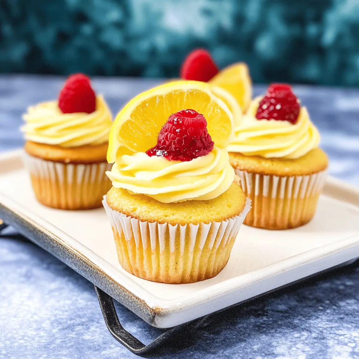 Lemon Raspberry Cupcakes hlihln