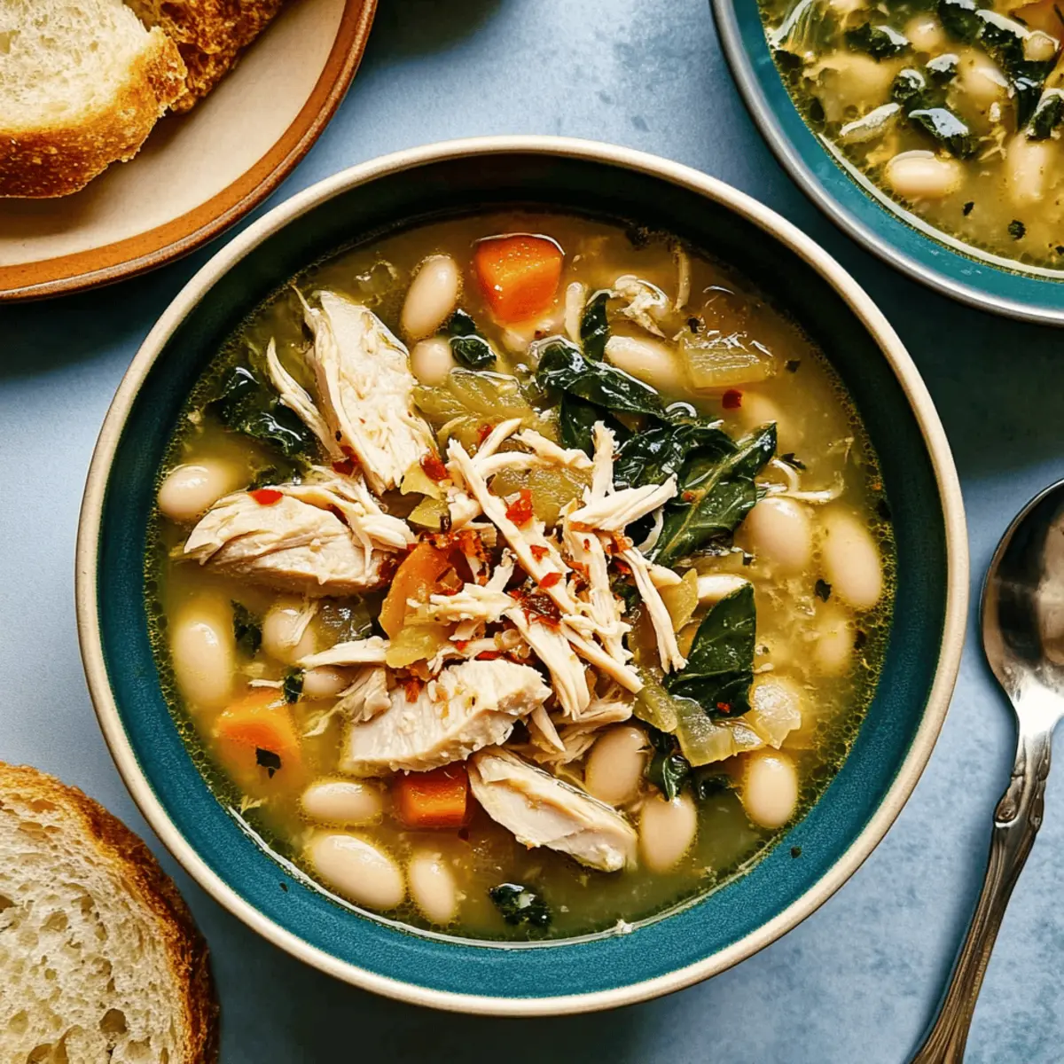 Lemon White Bean Soup with Turkey and Greens nv2esi