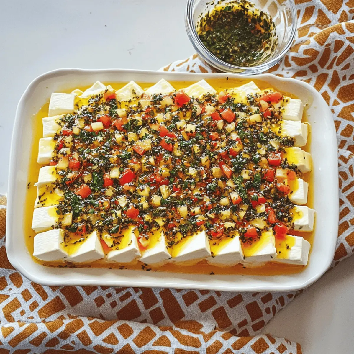 Delicious Marinated Cheese: Easy Party Appetizer That Shines