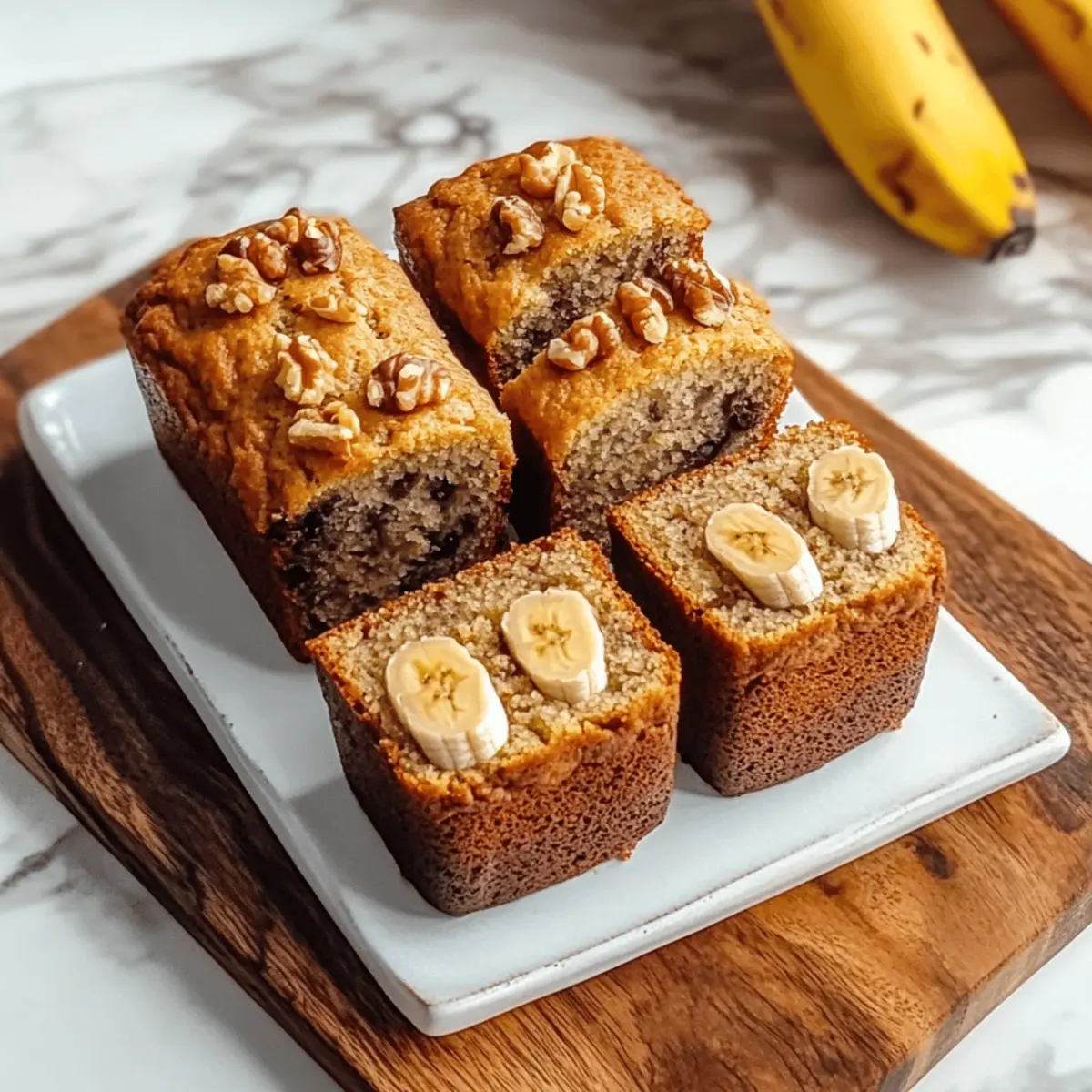Mini Banana Bread Loaf Cakes: Soft, Sweet, and Irresistible!