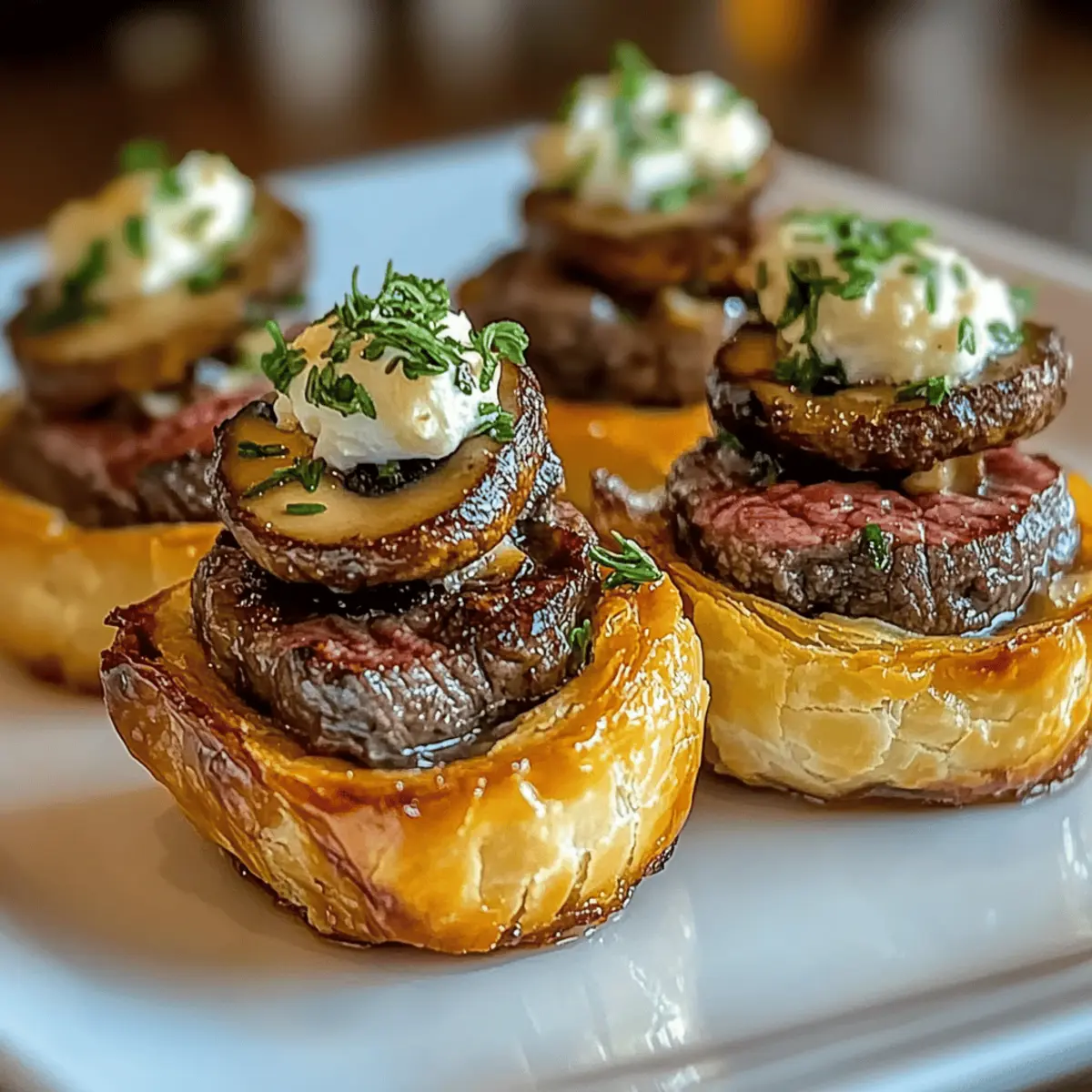 Mini Beef Wellington Bites eygg97