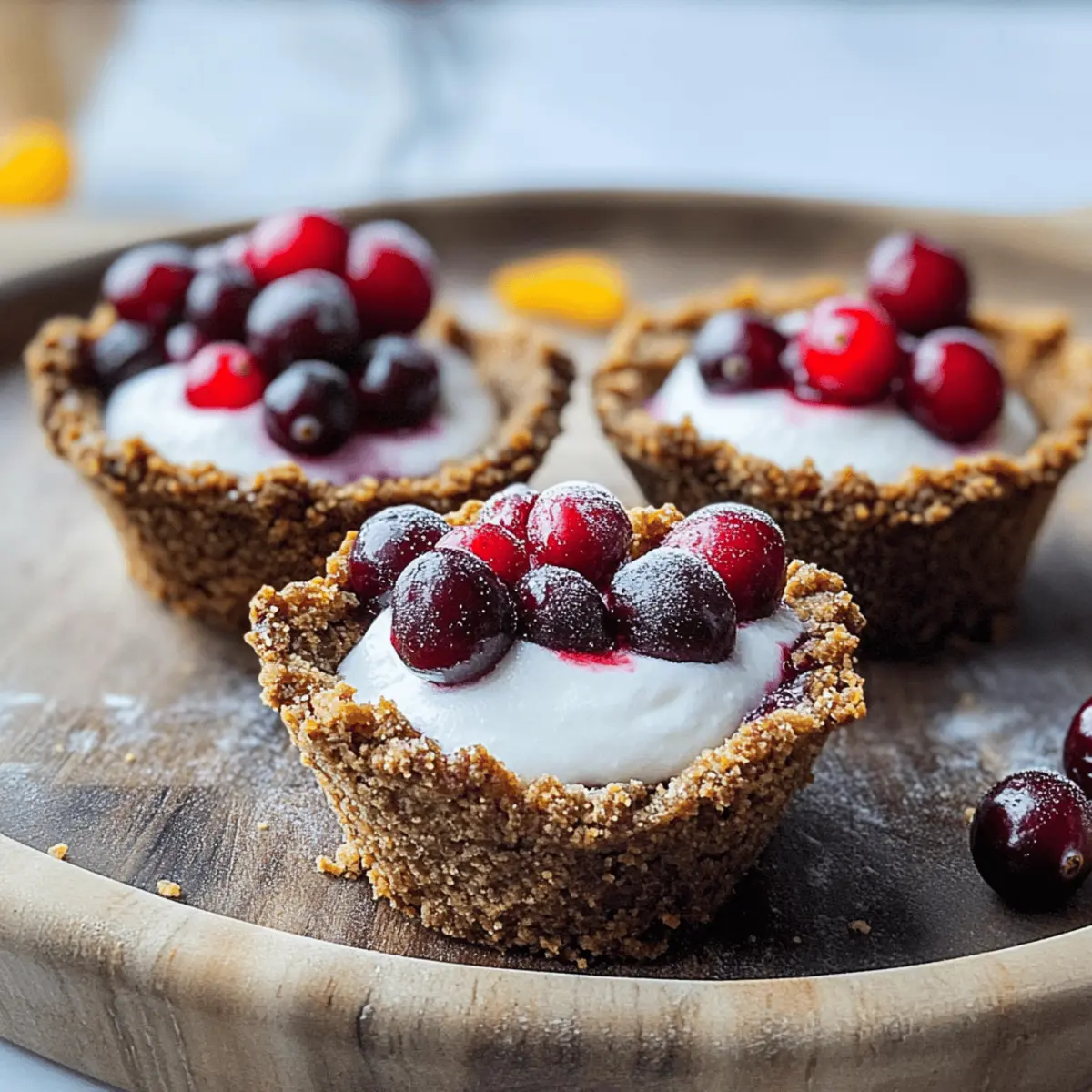 Mini Cranberry Cheesecake Pies s7yhdk