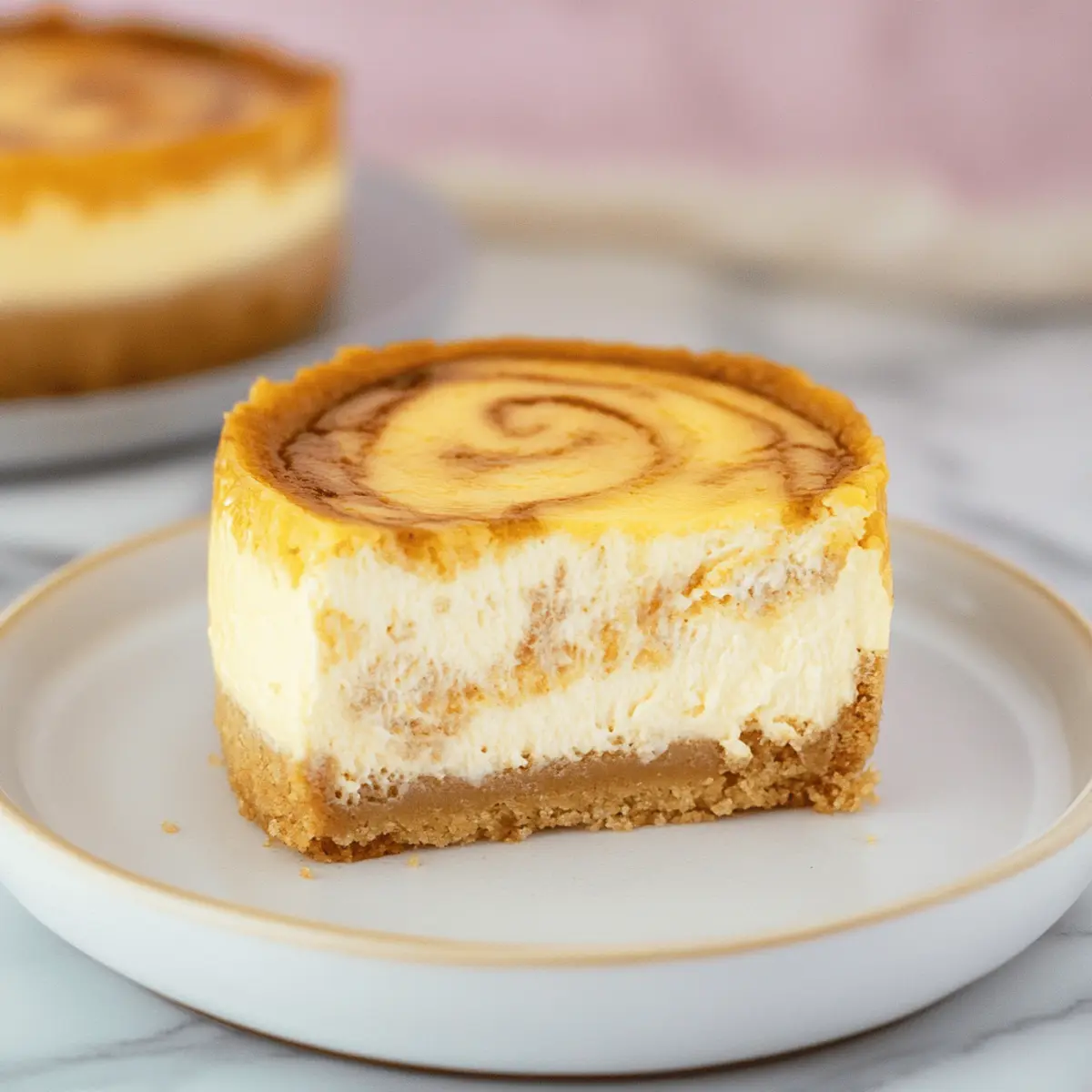 Mini Pumpkin Swirl Cheesecake crcikk