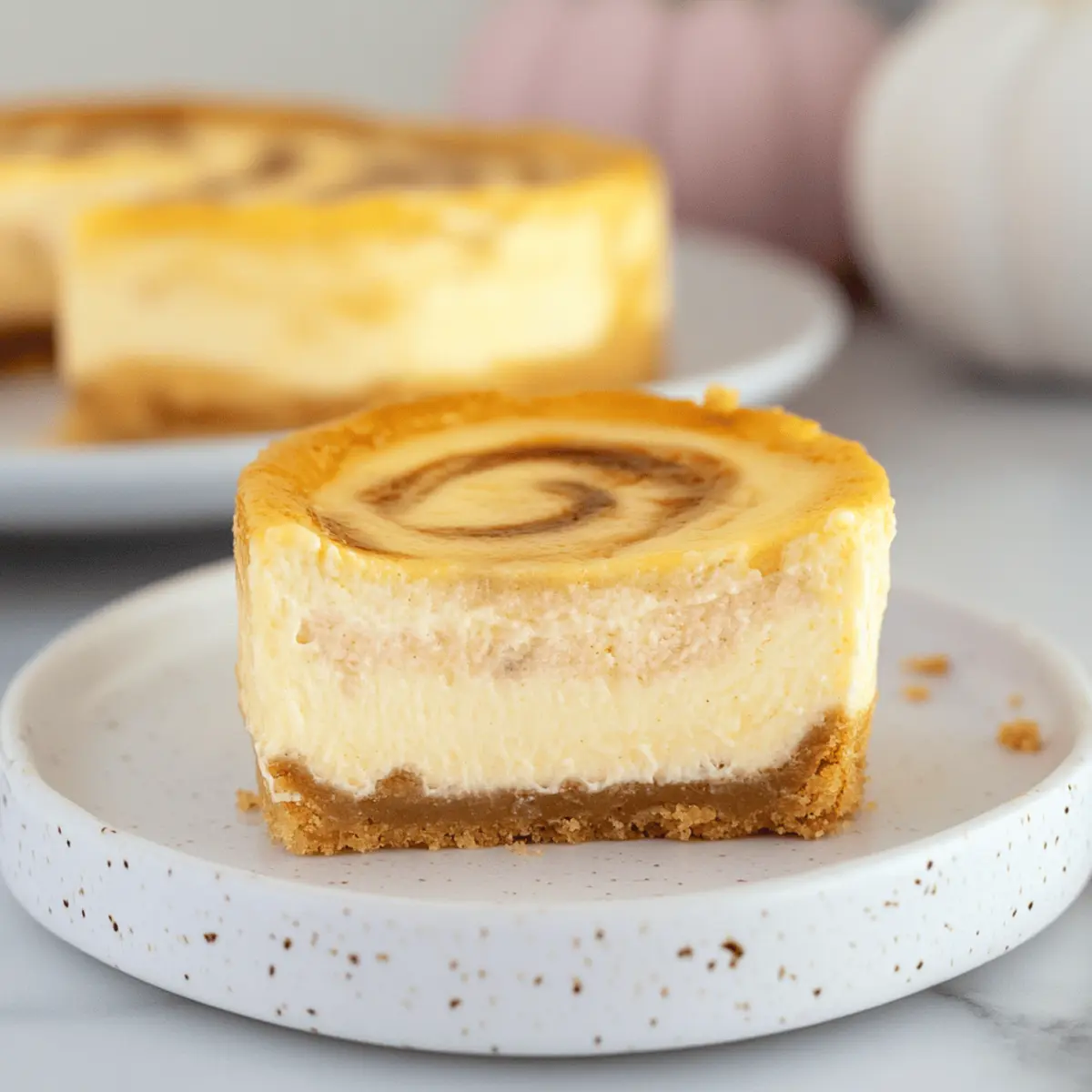 Mini Pumpkin Swirl Cheesecake: Your Go-To Fall Delight