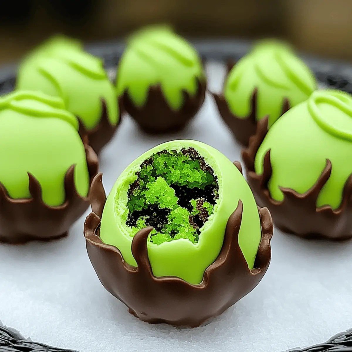 Minty Alien Egg Cake Balls ickny6