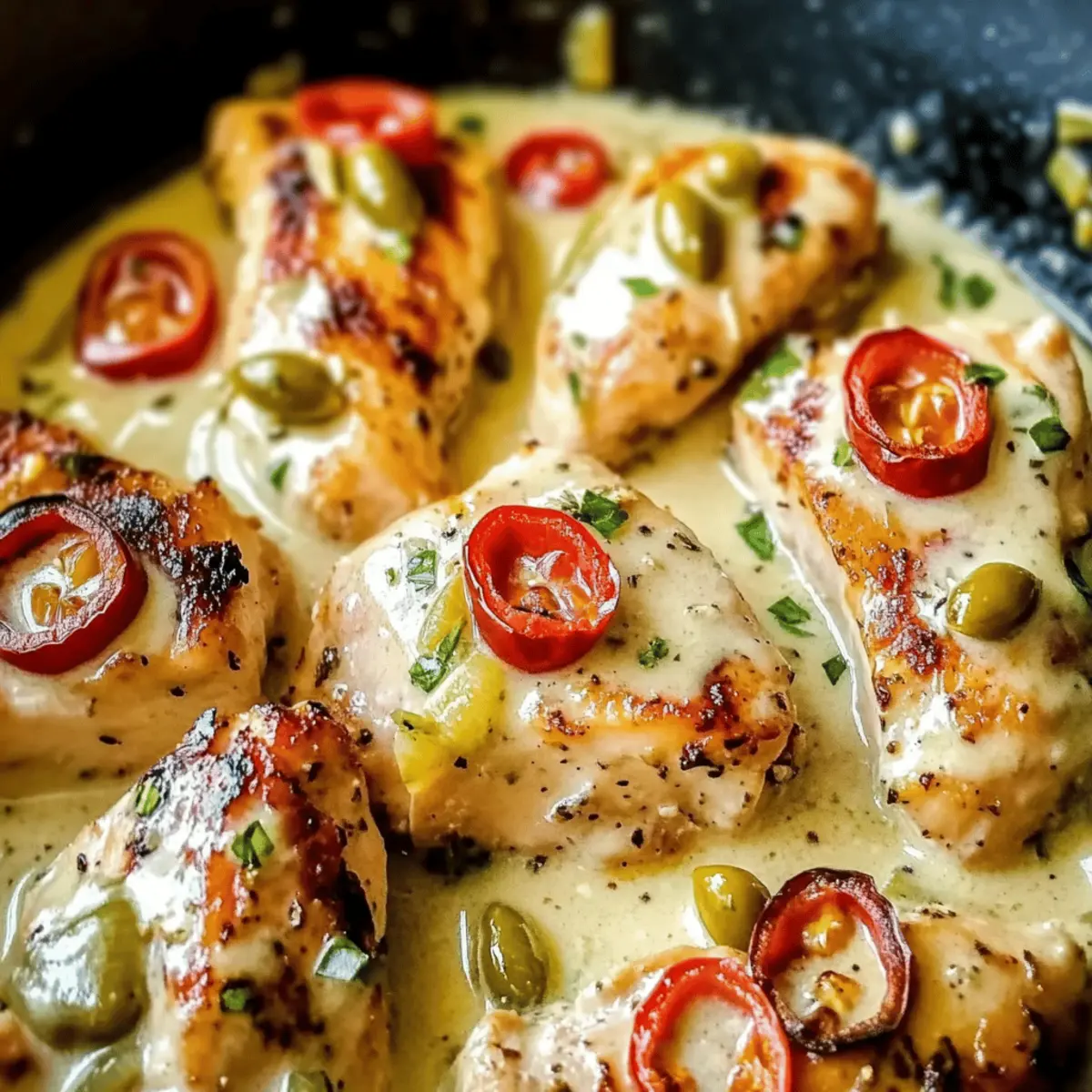 Pepperoncini Chicken Skillet n3hhdr